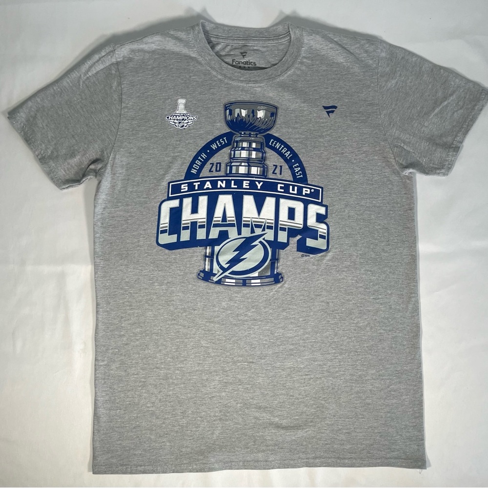 Tampa Bay Lightning 2021 Stanley Cup Champions T Shirt US Medium